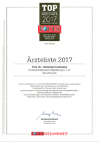 Prof.Lohmann-Ärzteliste 2017 Focus_Kniechirurgie